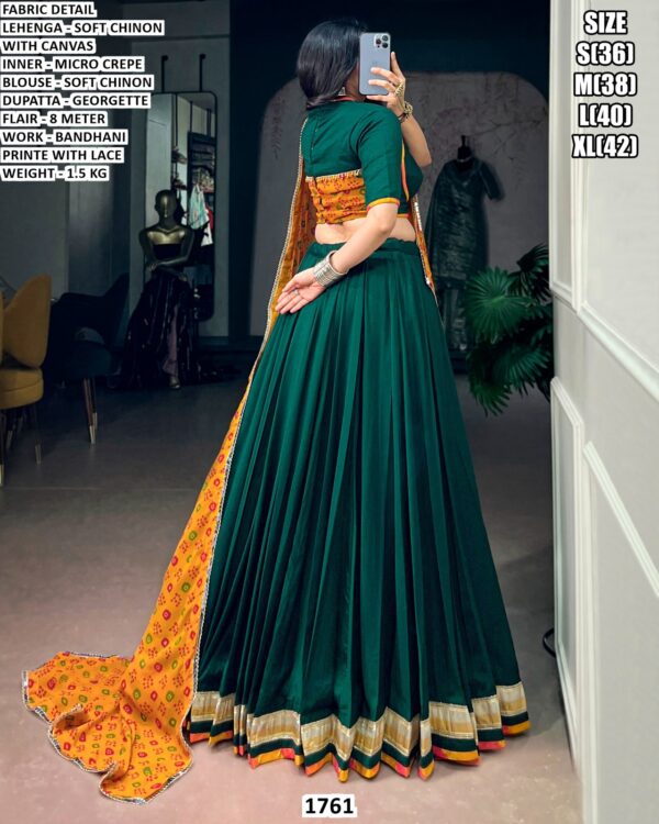 Navratri Special Chinon Lehenga For Women