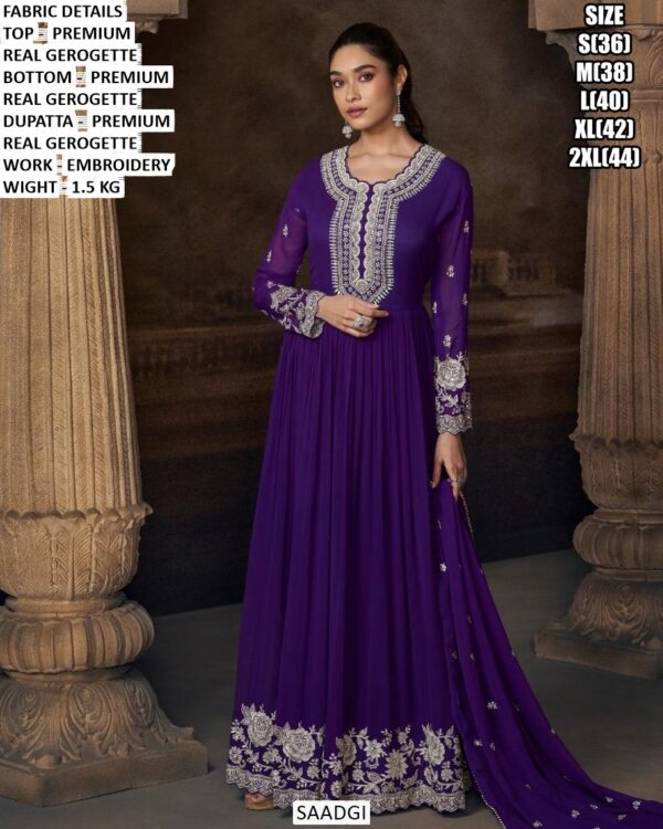 Premium Georgette Embroidered Anarkali Suit