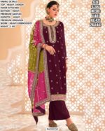 Festive Wear Embroidered Suit With Dupatta