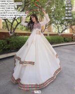 Women’s Kora Cotton Mirror Work Lehenga