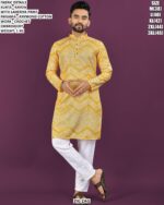 Men’s Printed Rayon Kurta With Pajama