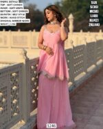 Modern Ethnic Peplum And Lehenga Set
