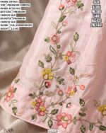 Premium Chinon Floral Embroidered Gown