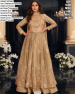 Premium Chinon Floral Embroidered Gown