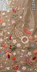 Premium Chinon Floral Embroidered Gown