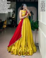 Stylish Chanderi Lehenga Dress For Women