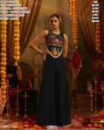 Kutchi Embroidered Crop Top With Bottom