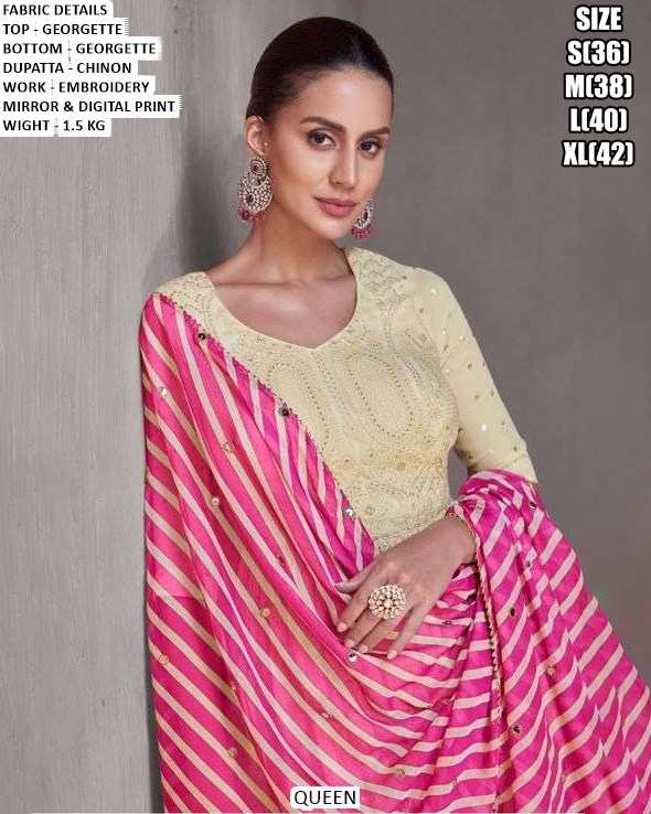 Elegant Embroidery Sharara Outfit For Women