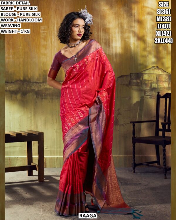 Handloom Weaving Pure Silk Saree For Women