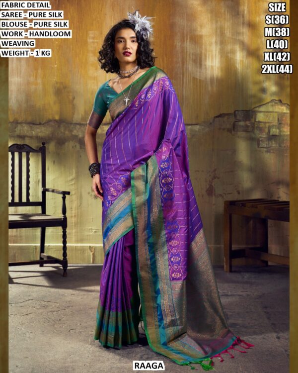 Handloom Weaving Pure Silk Saree For Women