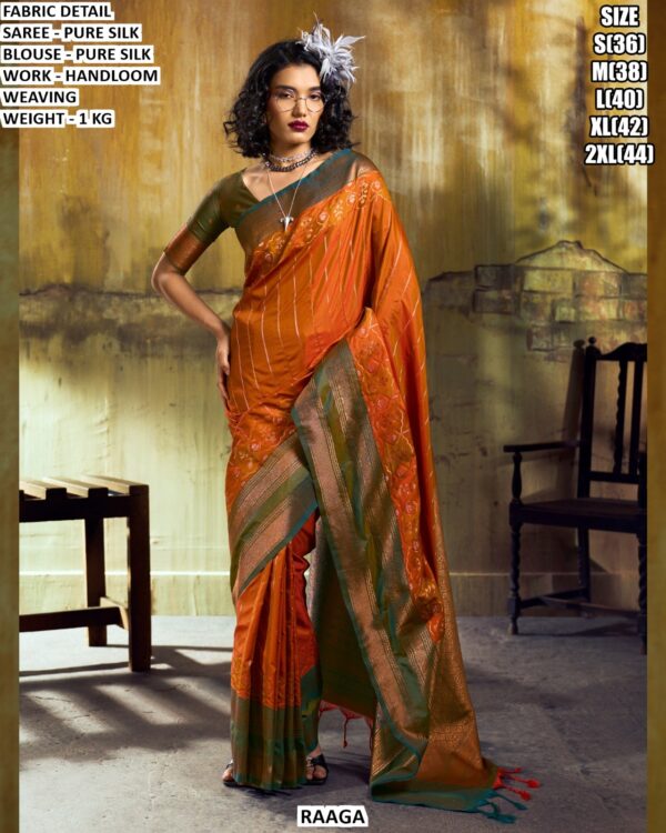 Handloom Weaving Pure Silk Saree For Women