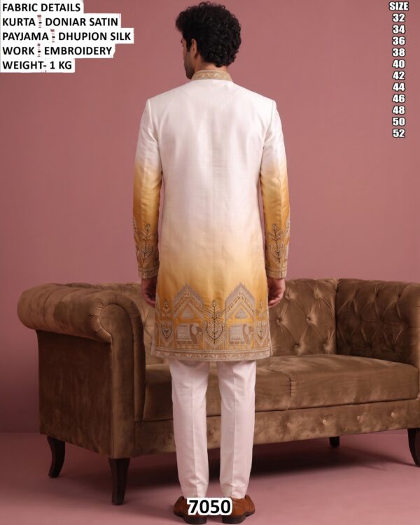 Royal Sherwani Style Kurta Set For Men