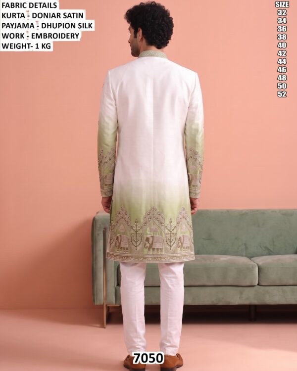 Royal Sherwani Style Kurta Set For Men