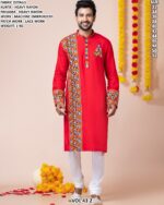 Men’s Heavy Rayon Embroidered Kurta Pajama Set
