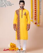 Men’s Heavy Rayon Embroidered Kurta Pajama Set