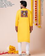 Men’s Heavy Rayon Embroidered Kurta Pajama Set