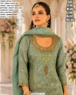 Dola Silk Embroidered Palazzo Suit For Women