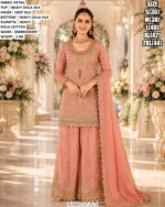 Dola Silk Embroidered Palazzo Suit For Women