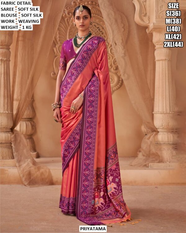 Classic Silk Saree With Detailed Weaving