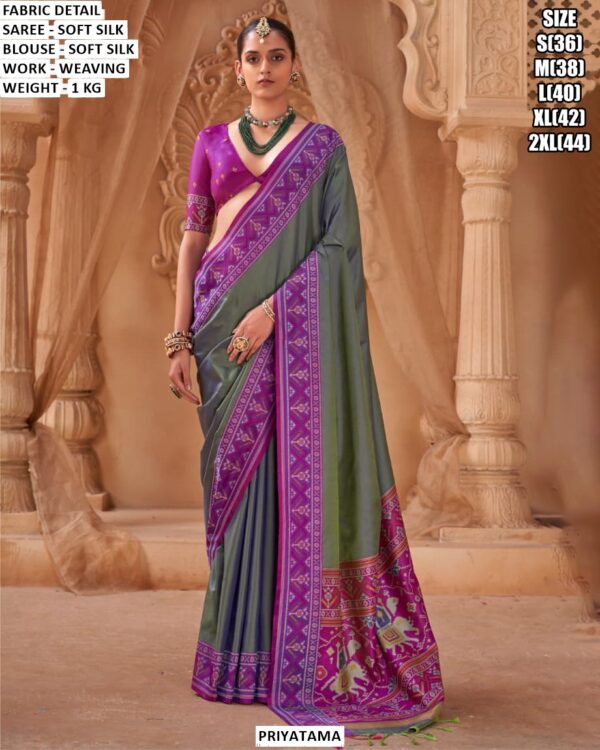 Classic Silk Saree With Detailed Weaving
