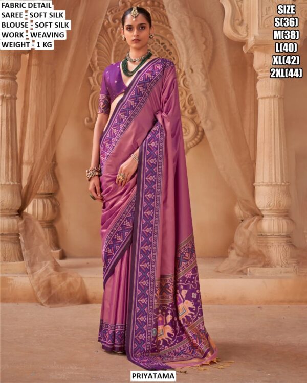 Classic Silk Saree With Detailed Weaving