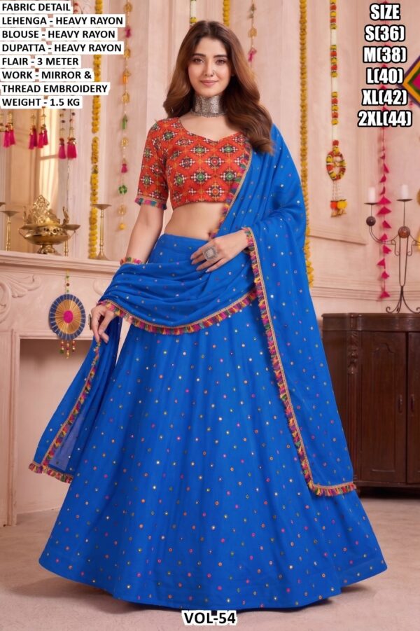 Traditional Embroidered Lehenga Set For Women