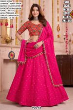 Traditional Embroidered Lehenga Set For Women