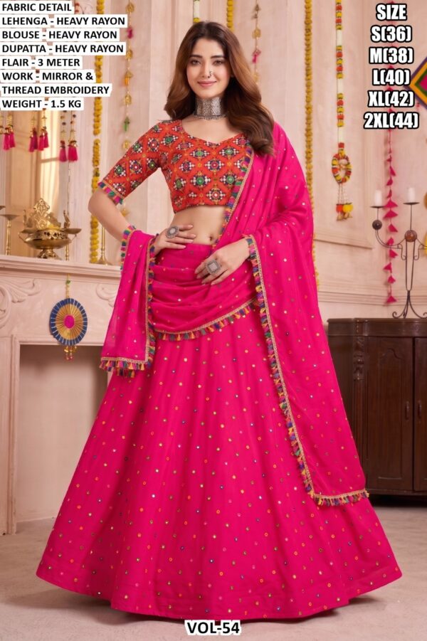 Traditional Embroidered Lehenga Set For Women