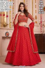 Traditional Embroidered Lehenga Set For Women
