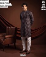 Men’s Rayon Embroidered Kurta Pajama Set