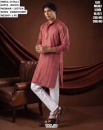 Men’s Rayon Embroidered Kurta Pajama Set