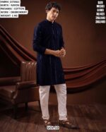 Men’s Rayon Embroidered Kurta Pajama Set