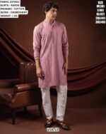 Men’s Rayon Embroidered Kurta Pajama Set