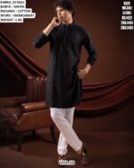Men’s Rayon Embroidered Kurta Pajama Set