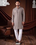 Men’s Rayon Embroidered Kurta Pajama Set