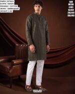 Men’s Rayon Embroidered Kurta Pajama Set