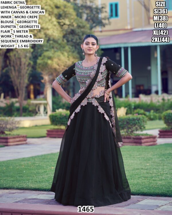 Designer Georgette Lehenga Choli With Dupatta