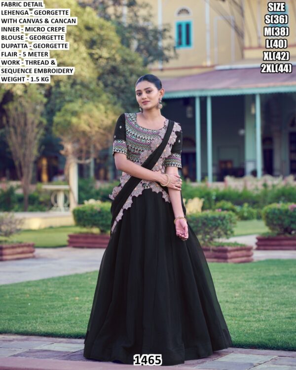 Designer Georgette Lehenga Choli With Dupatta