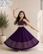 Girls Navratri Special Blouse And Lehenga Set