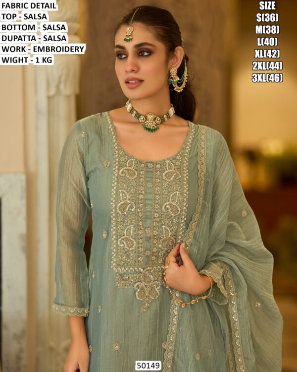 Women’s Festive Kurta With Dupatta And Bottom