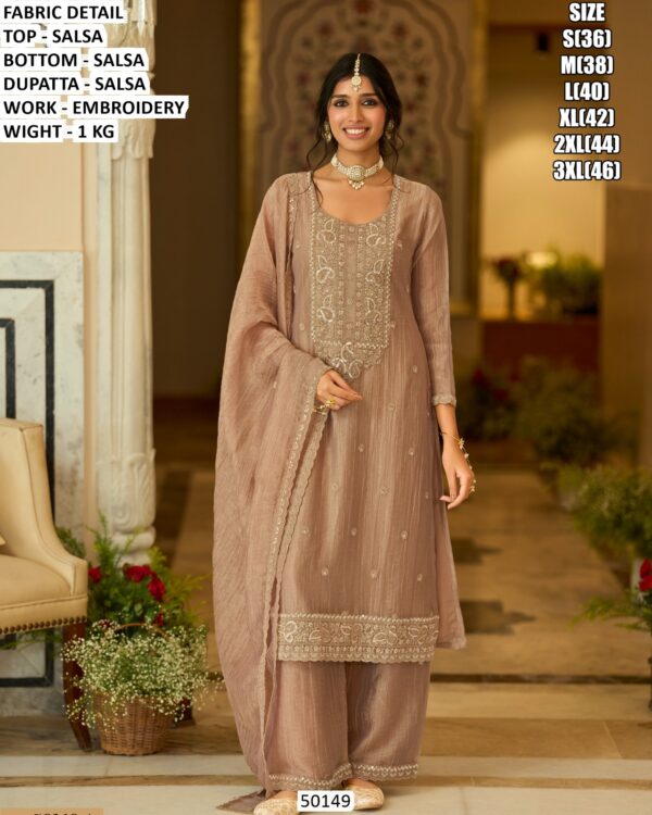 Women’s Festive Kurta With Dupatta And Bottom