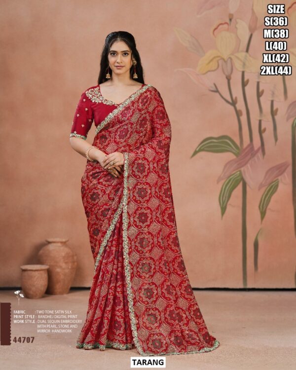 Modern Digital Print Saree For Women