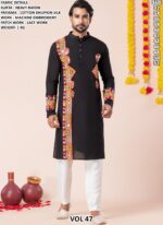 Men’s Heavy Rayon Embroidered Kurta Pajama Set