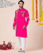 Men’s Heavy Rayon Embroidered Kurta Pajama Set