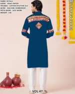 Men’s Heavy Rayon Embroidered Kurta Pajama Set
