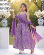 Kids Muslin Printed Anarkali Suit