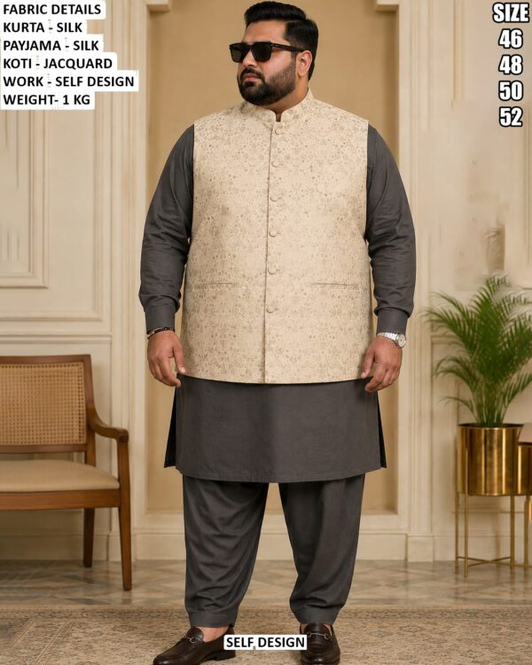 Men’s Festive Silk Kurta Pajama Set