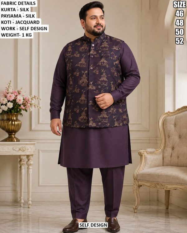 Men’s Festive Silk Kurta Pajama Set