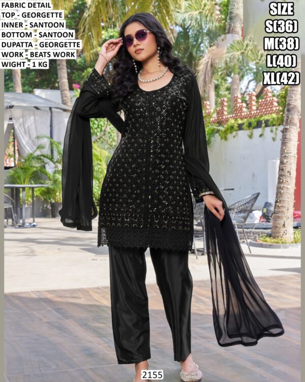 Traditional Embellished Three Piece Suit Set