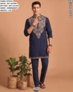Traditional Embroidered Kurta Set For Men
